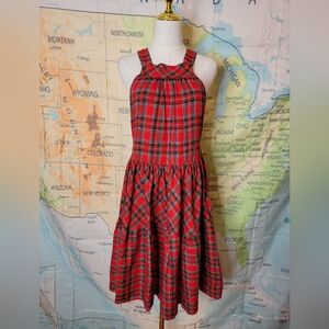 Vintage Candy Shaw Red Plaid Dress Size 6 Holiday
